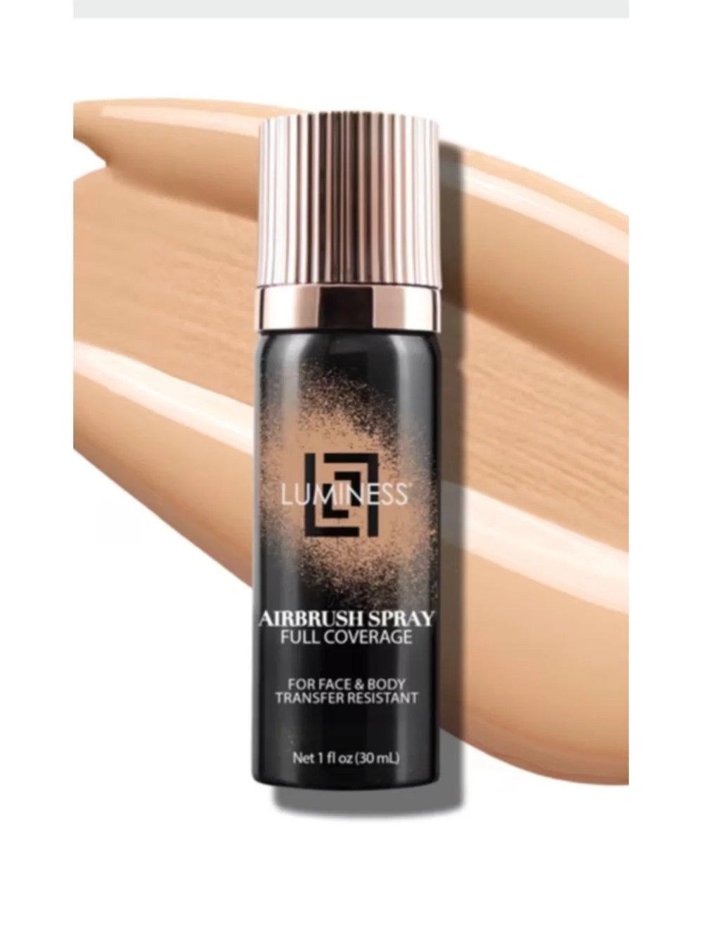 Luminess Airbrush Spray FullCoverage FACE AND BODY LIGHT Medium 2.36 OZ NEW